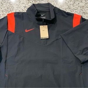 NEW Men’s NIKE COACHES SIDELINE Pullover Short Sleeve Wind Jacket Sz XXL